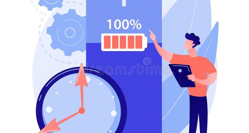 ilustración-del-vector-de-concepto-abstracto-tiempo-ejecución-bate