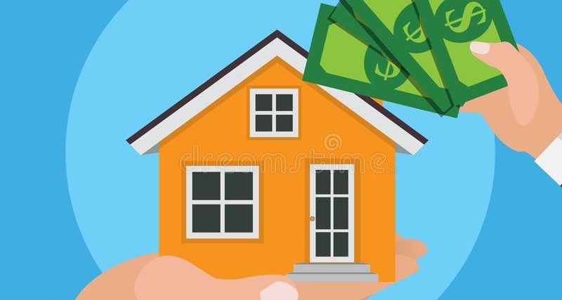 concepto-de-bienes-inmuebles-cartel-la-casa-compra-ilustración-vectorial-vectores-eps-161106099